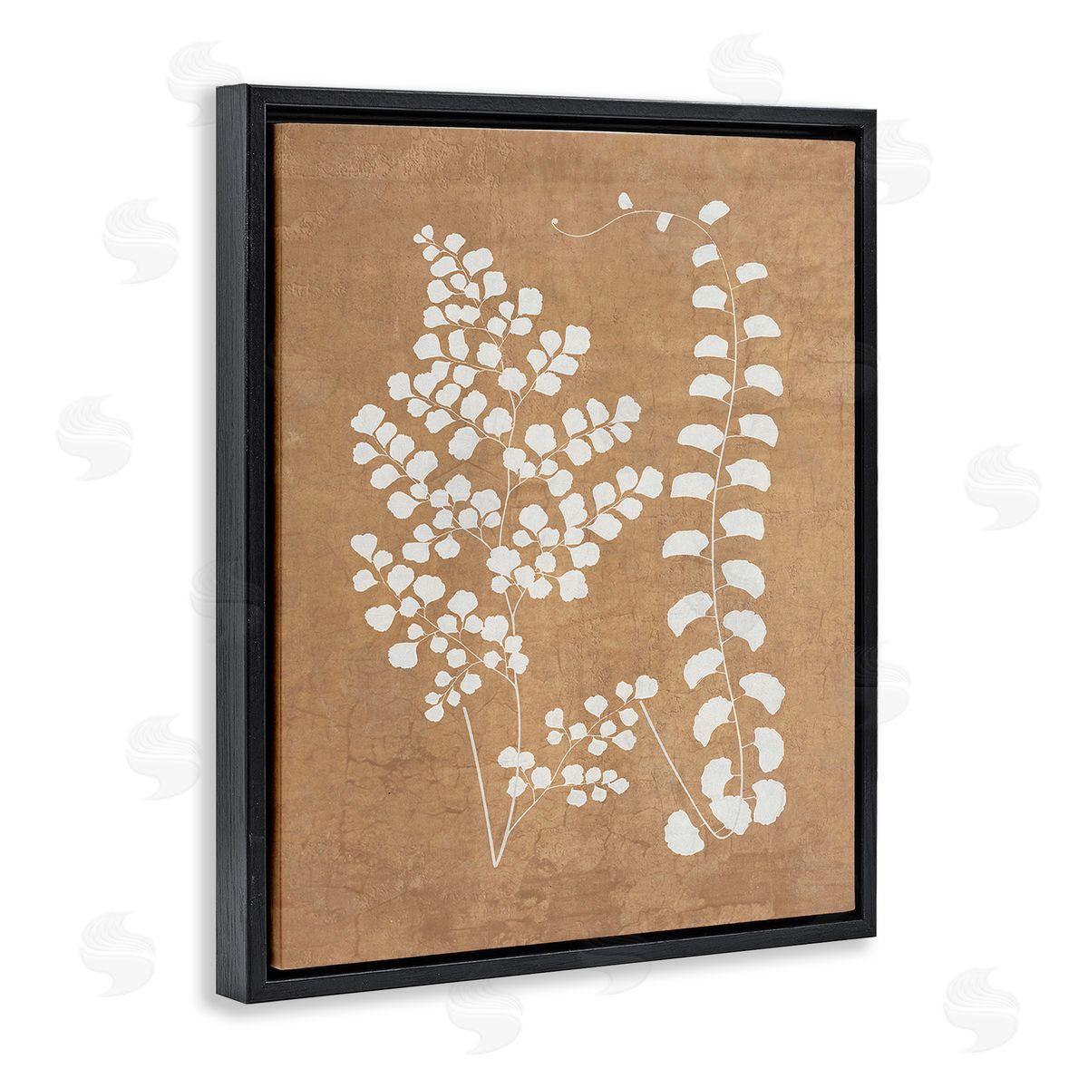 Graffitee Studios Boho Garden Sprigs Black Floating Frame Canvas Wall Art Print