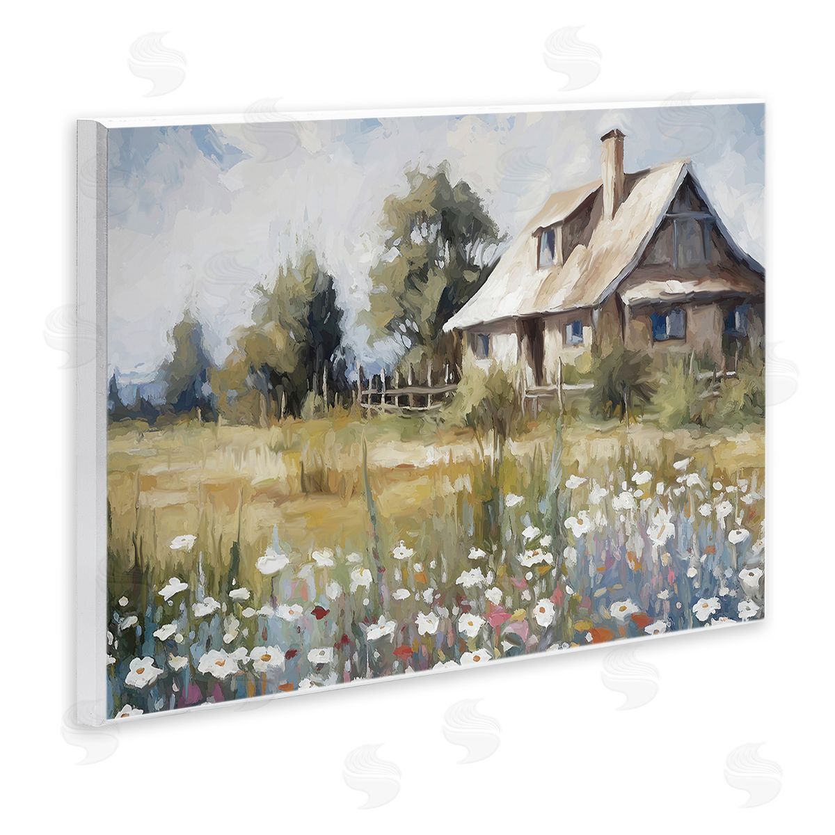 Ramona Murdock Charming Prairie Cottage Wooden Wall Plaque Art Print