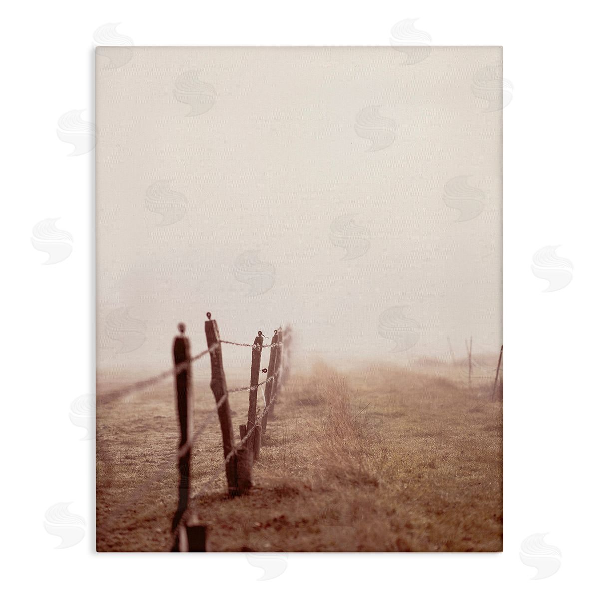 Leah Straatsma Quiet Foggy Countryside Canvas Wall Art Print