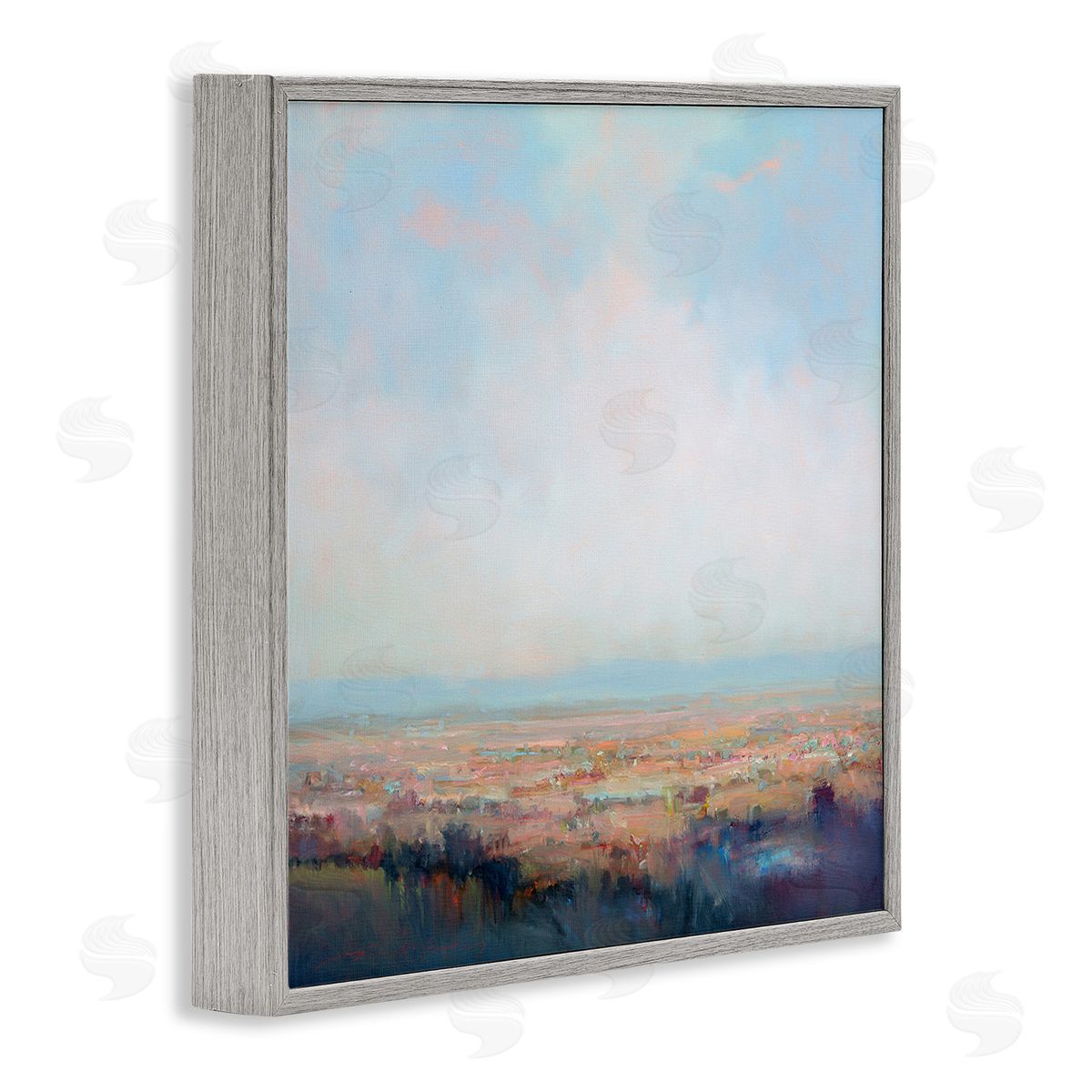 William McCarthy Clear Sky over Nature Gray Framed Giclee Wall Art Print