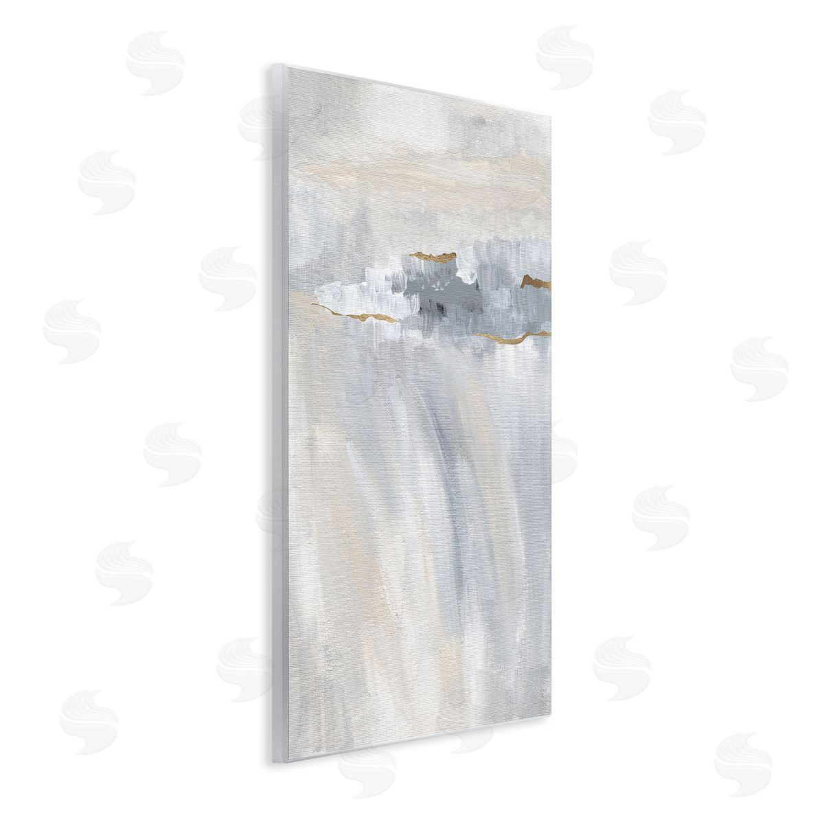 Nikita Jariwala Grey Abstract Movement Wooden Wall Plaque Art Print