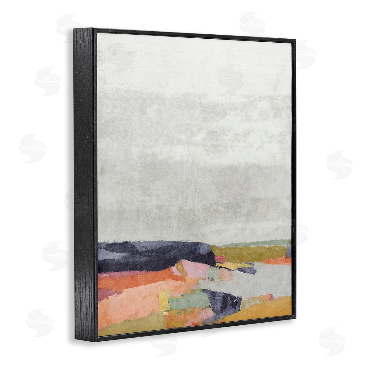 Suzanne Nicoll Modern Hue Landscape Black Framed Giclee Wall Art Print