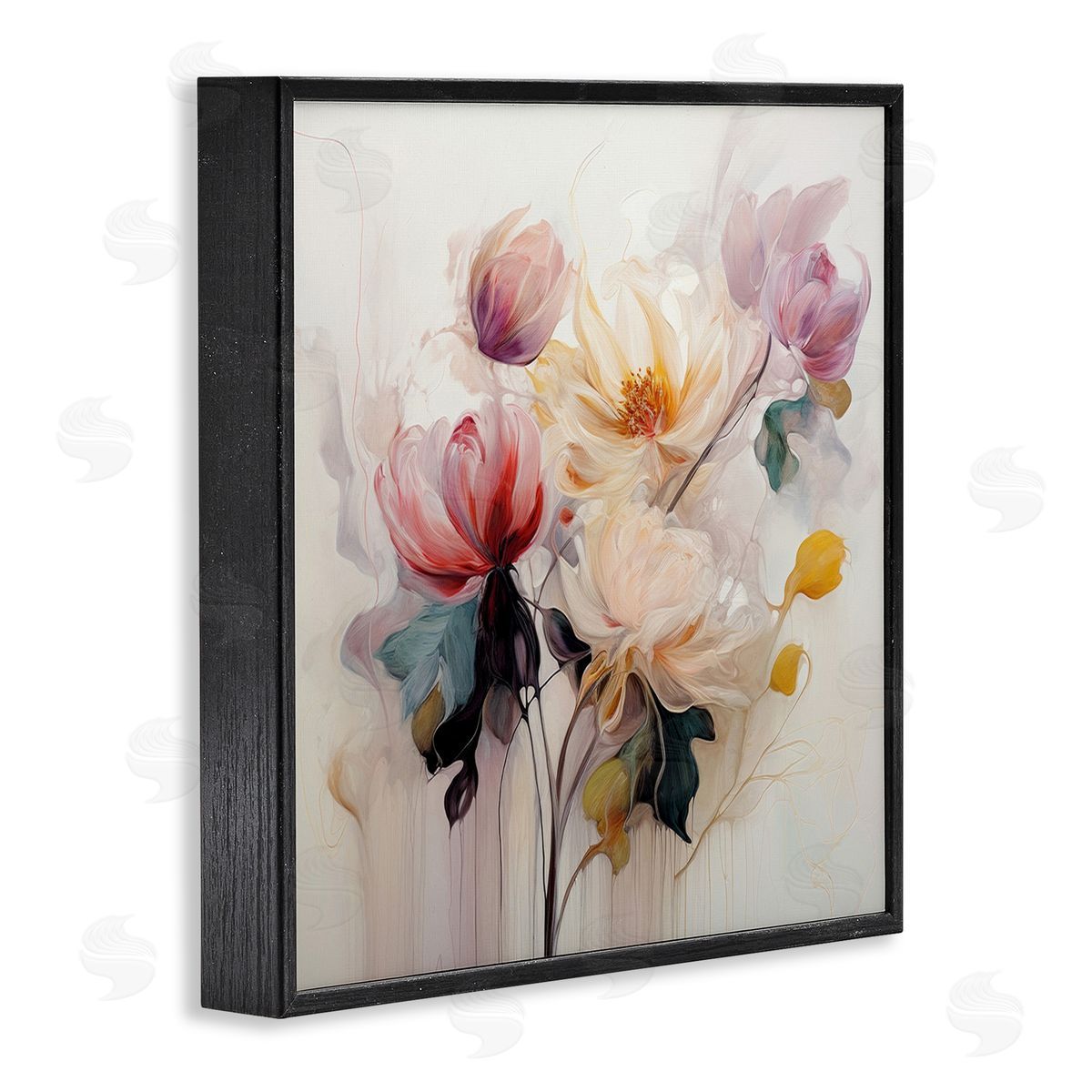 Irena Orlov Blooms in Harmony Black Framed Giclee Wall Art Print
