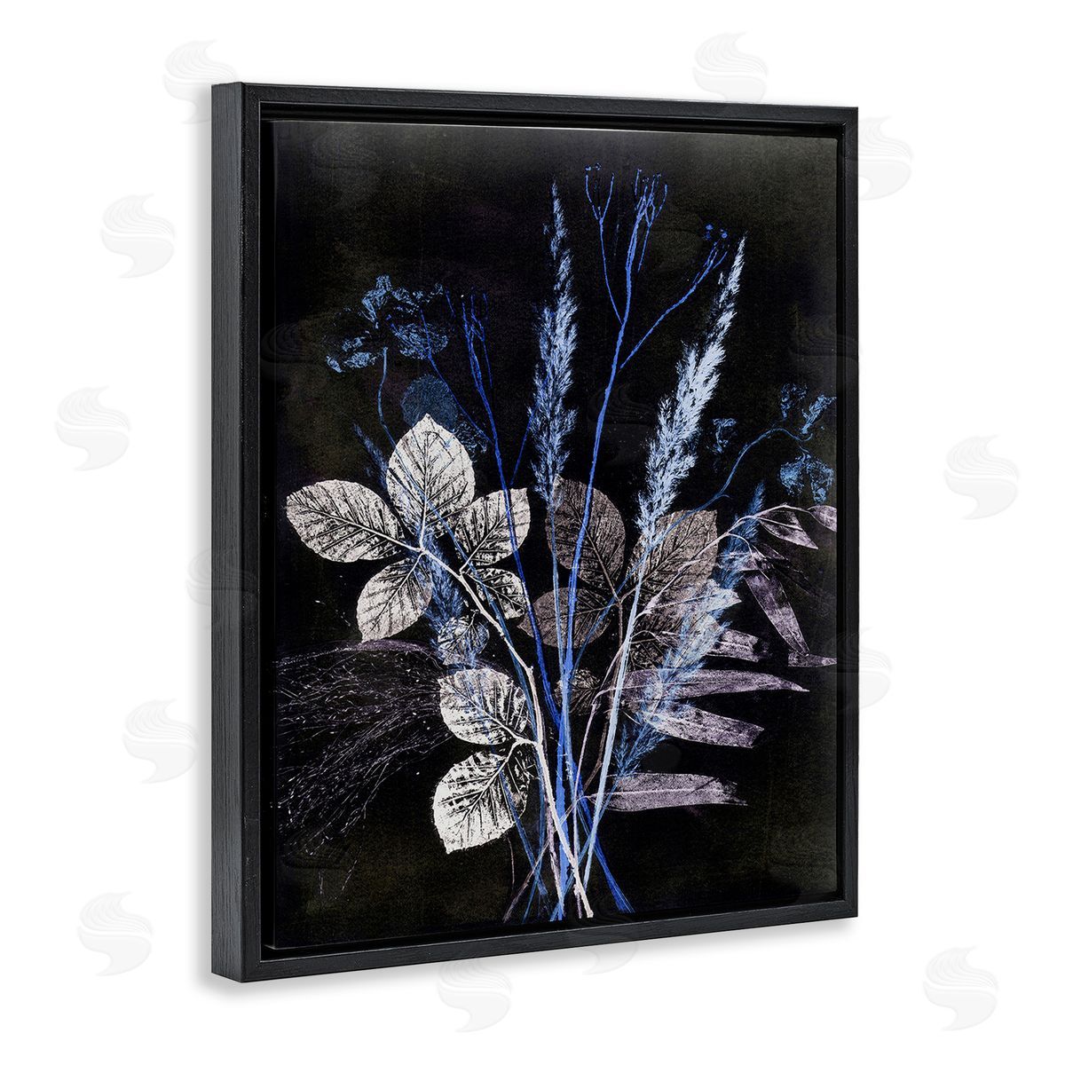 Pernille Folcarelli Forest Botanical Impressions Black Floating Frame Canvas Wall Art Print