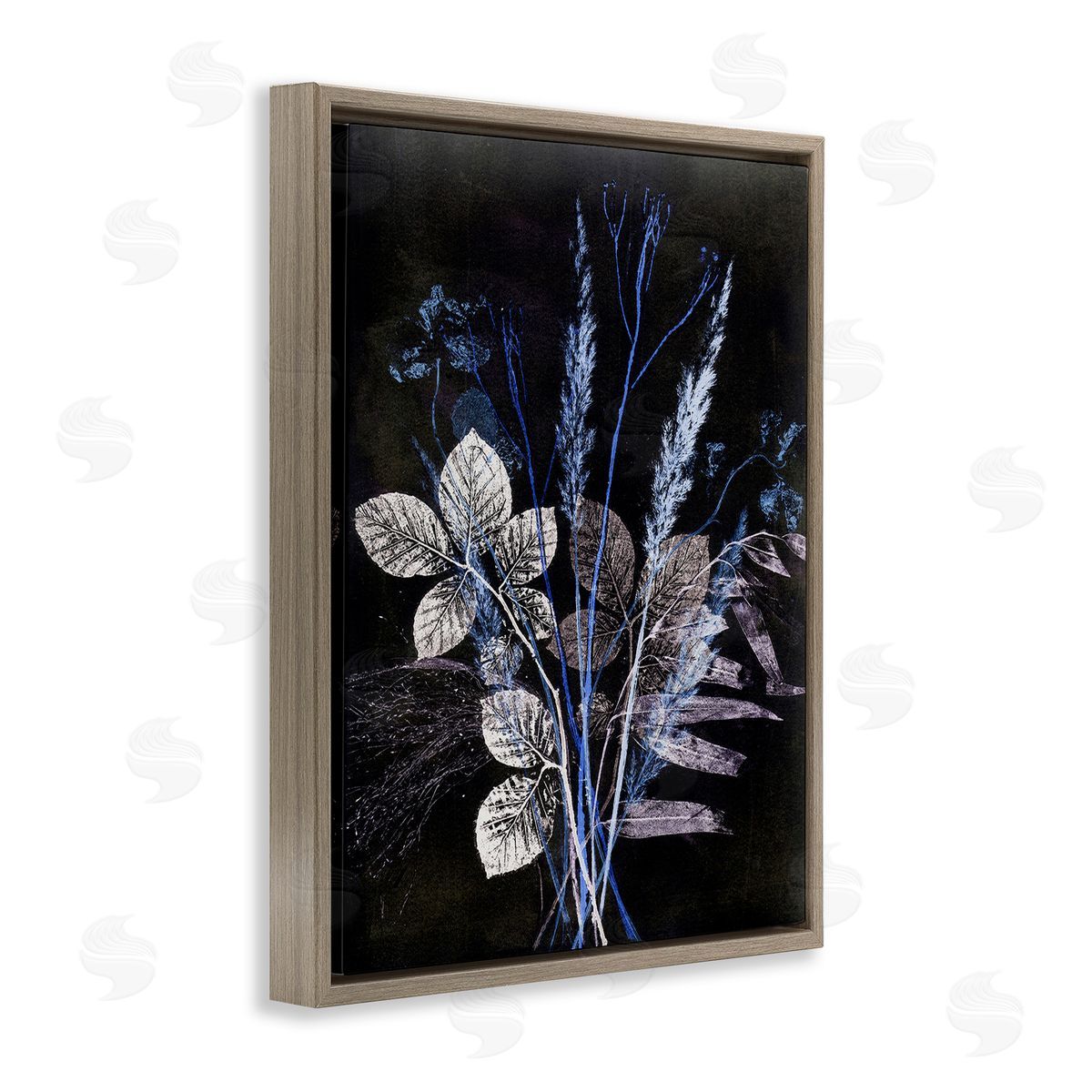 Pernille Folcarelli Forest Botanical Impressions Brown Floating Frame Canvas Wall Art Print