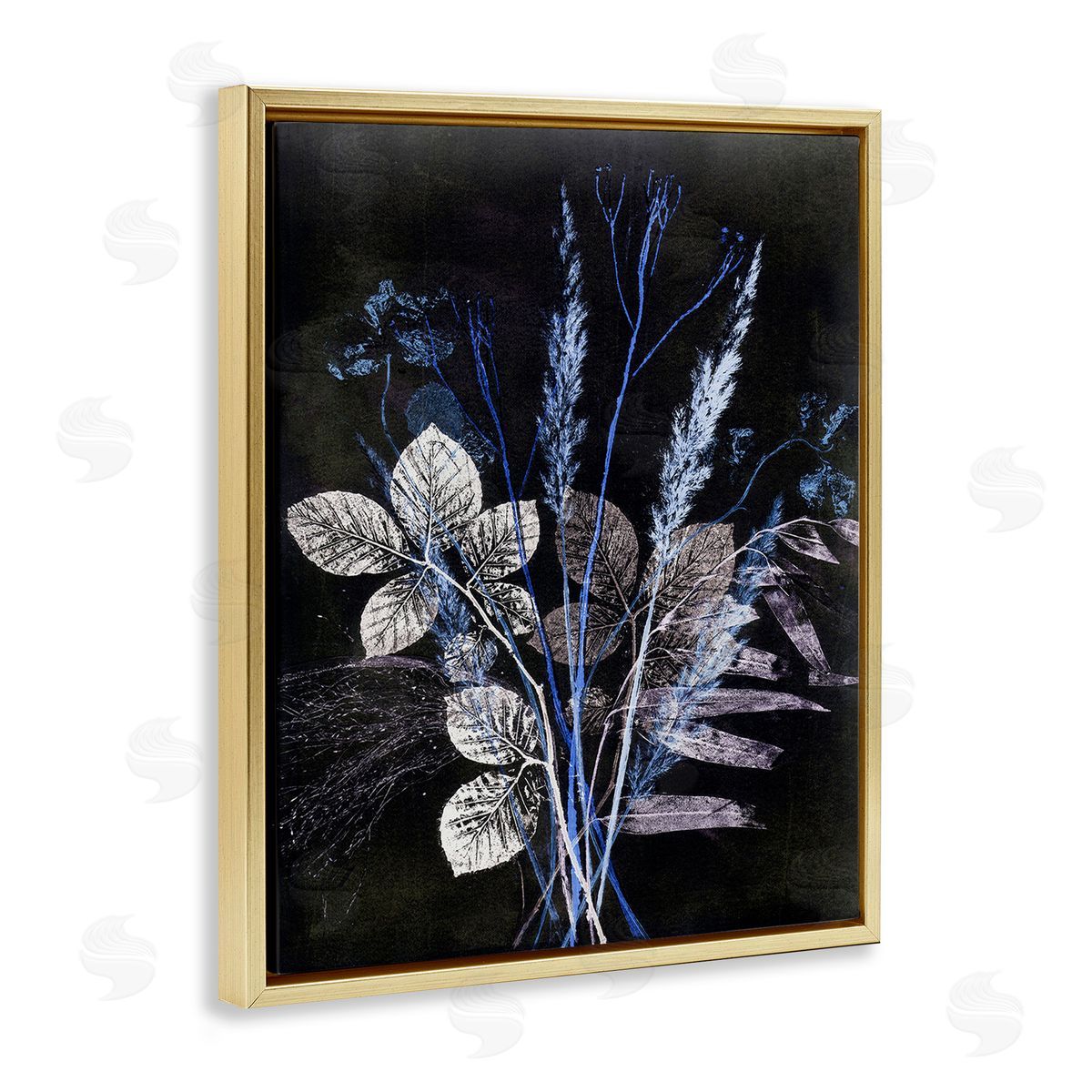 Pernille Folcarelli Forest Botanical Impressions Gold Floating Frame Canvas Wall Art Print