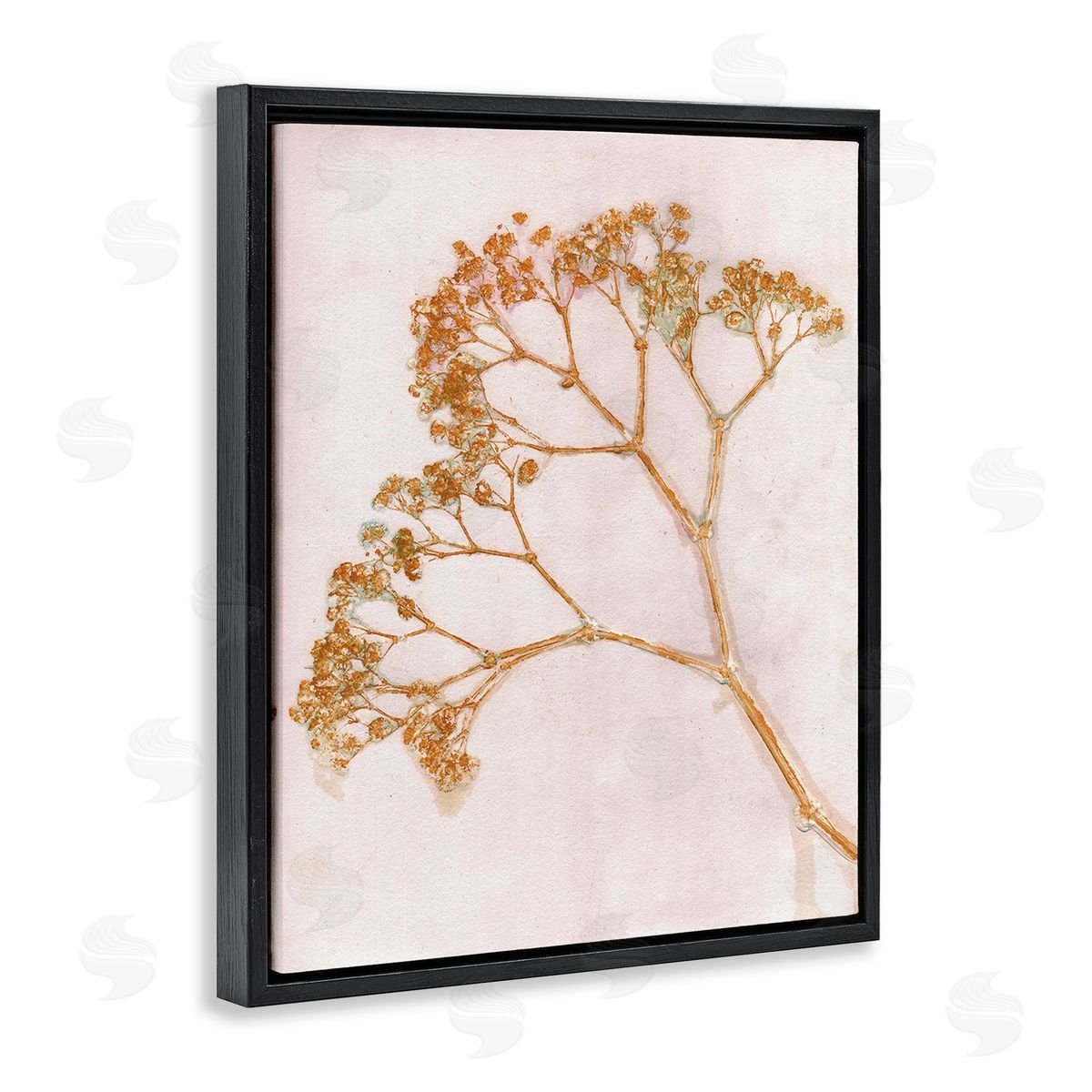Pernille Folcarelli Cottage Botanical Branches Black Floating Frame Canvas Wall Art Print