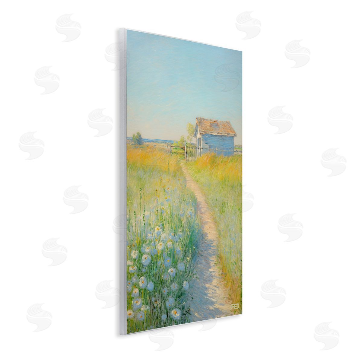 RB Charming Countryside Trail Wooden Wall Plaque Art Print