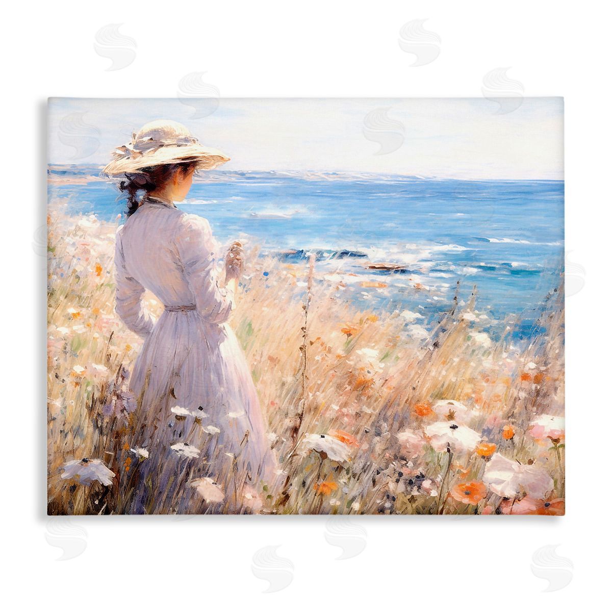 Classic Woman by Shore Canvas Wall Art, Home Decor by RB
