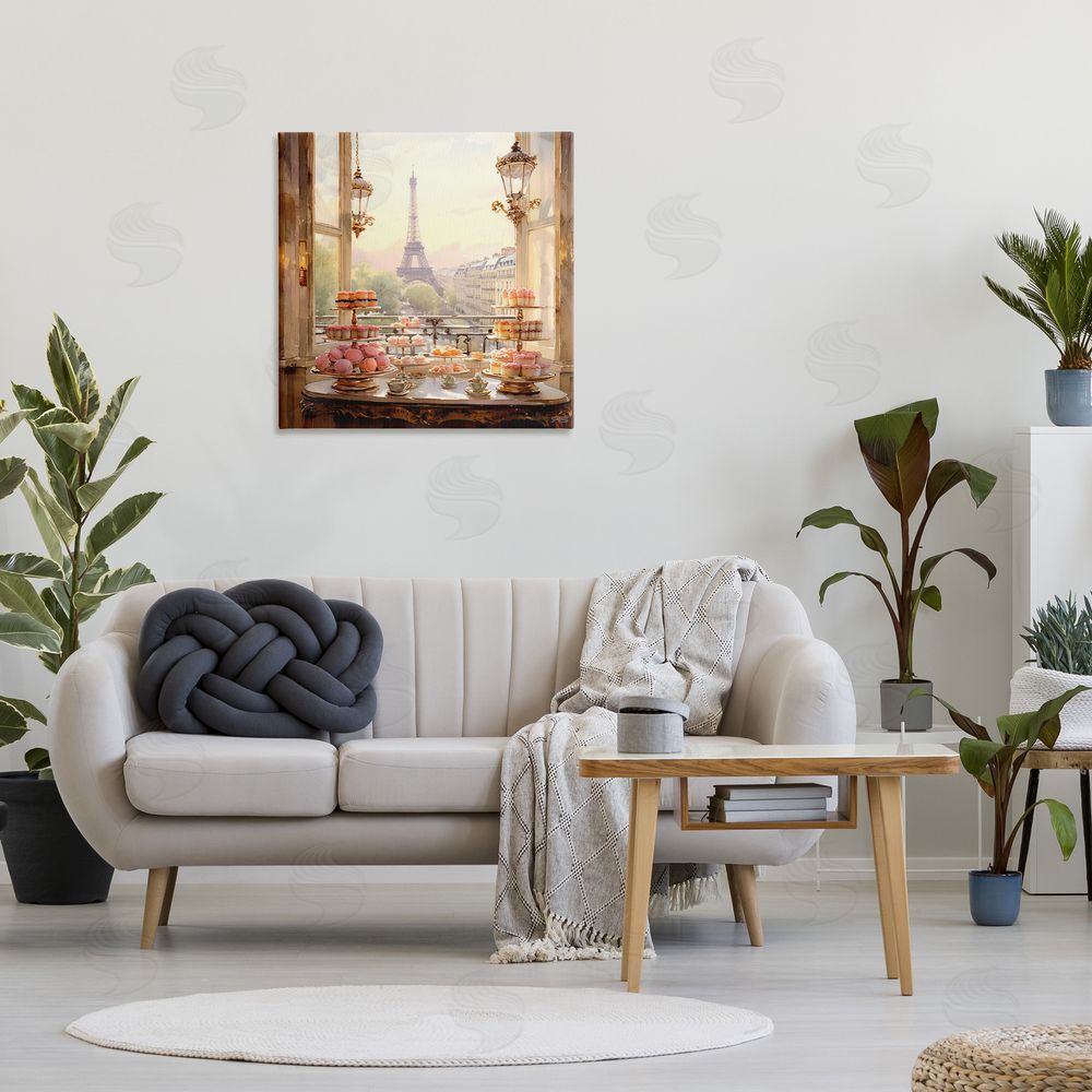 RB Elegant Parisian Sweets View Canvas Wall Art Print in Room