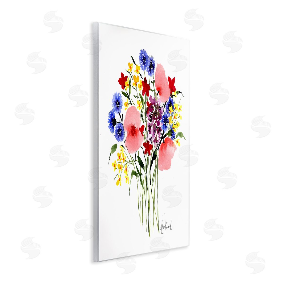 Alexandria Gilbert Kincaid Varied Flower Clusters Wooden Wall Plaque Art Print