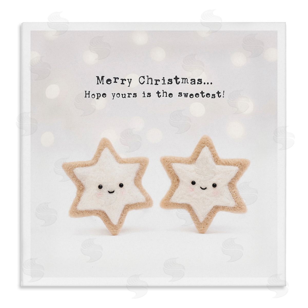 Lemon & Sugar Christmas Cookie Phrase Canvas Wall Art Print