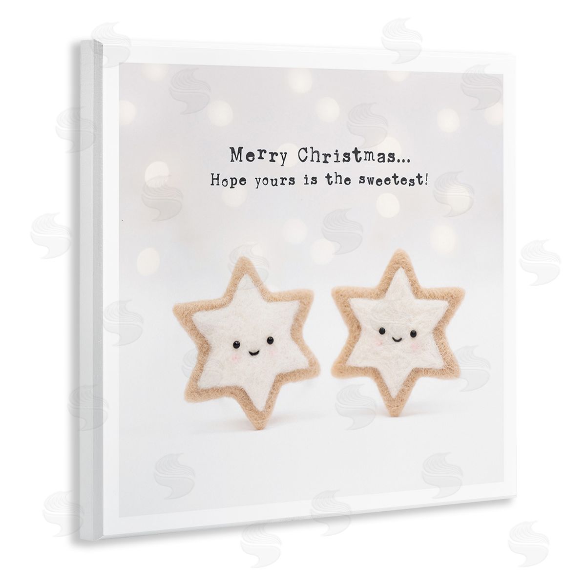 Lemon & Sugar Christmas Cookie Phrase Wooden Wall Plaque Art Print