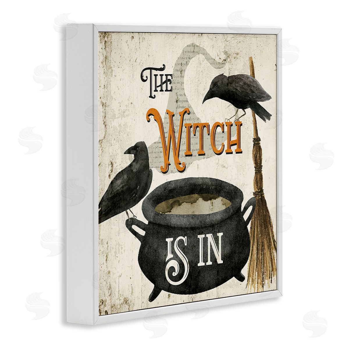 Deane Beesley Vintage Witch Is In White Framed Giclee Wall Art Print