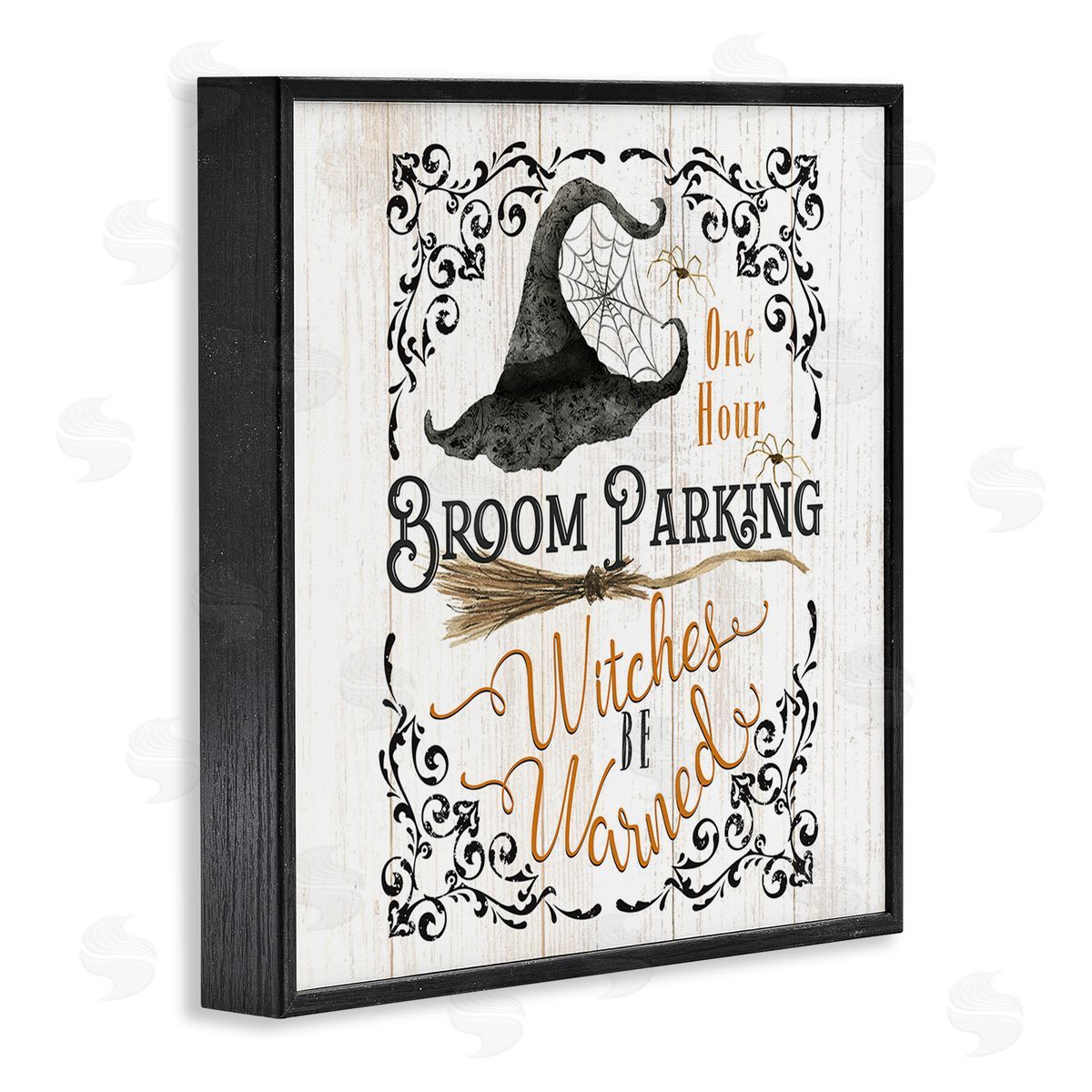 Deane Beesley Rustic Broom Parking Black Framed Giclee Wall Art Print