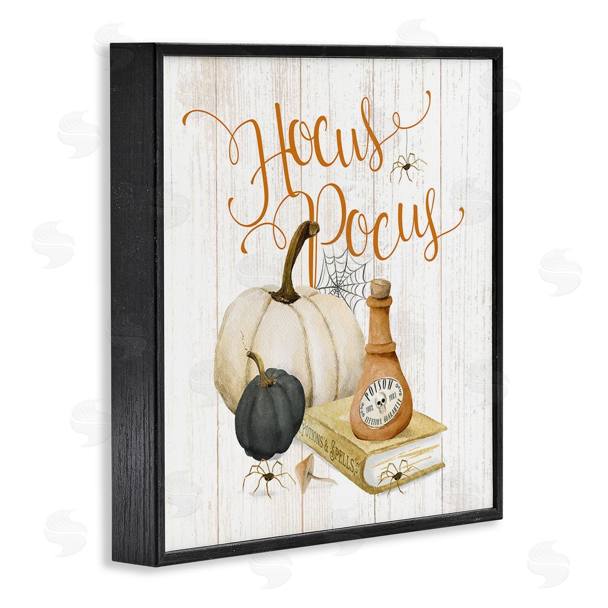 Deane Beesley Hocus Pocus Halloween Phrase Black Framed Giclee Wall Art Print