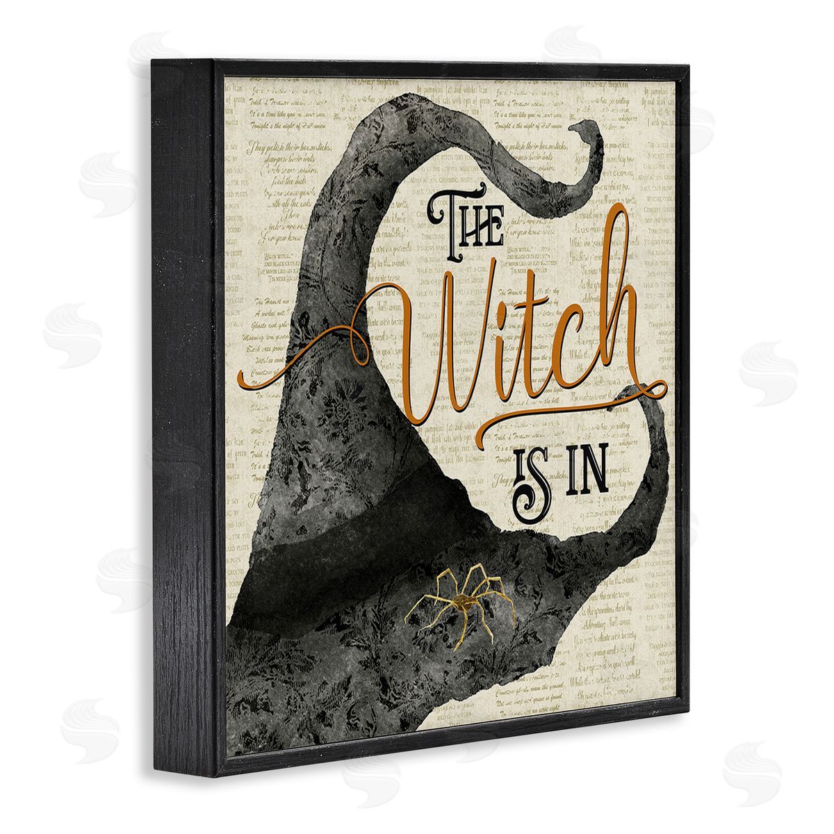 Deane Beesley Vintage Witch Hat Phrase Black Framed Giclee Wall Art Print