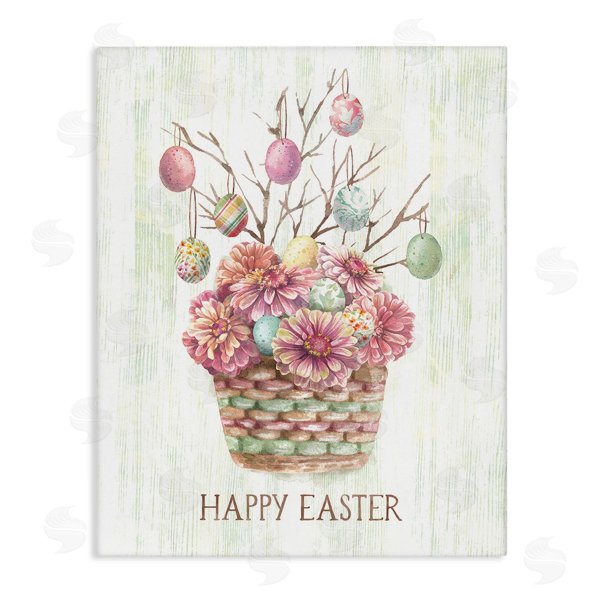 Courtney Morgenstern Happy Easter Bouquet Canvas Wall Art Print