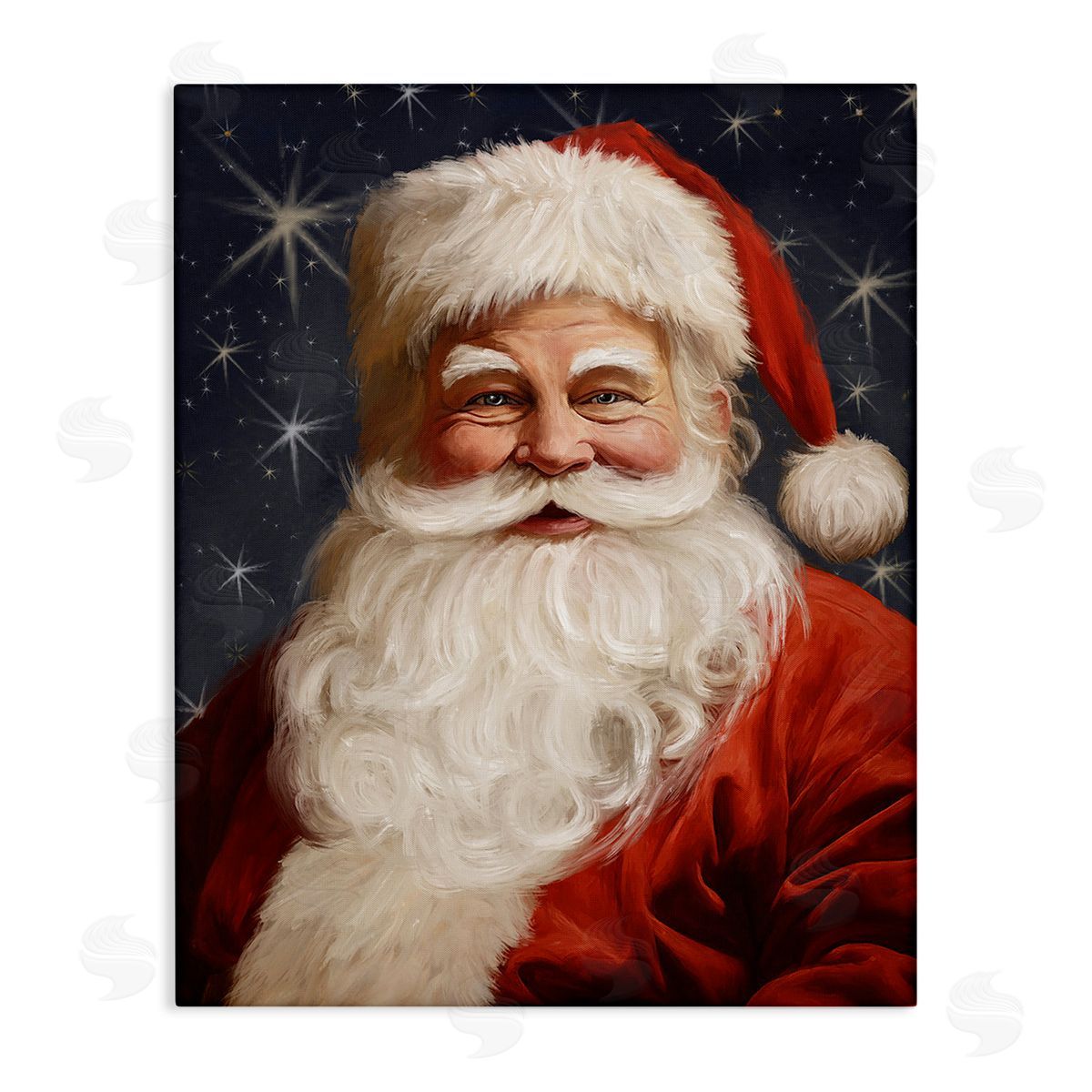 stupell industries Ramona Murdock | Smiling Santa Claus Portrait Wall Art
