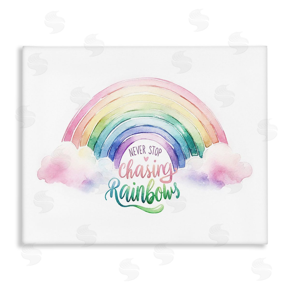 Amanda Greenwood Inspirational Chasing Rainbows Canvas Wall Art Print