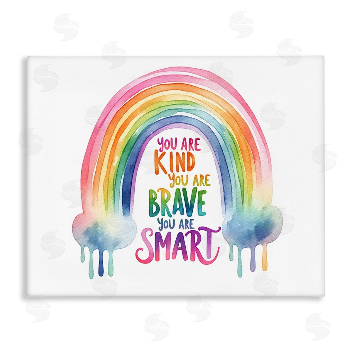 Amanda Greenwood Modern Inspirational Rainbow Canvas Wall Art Print