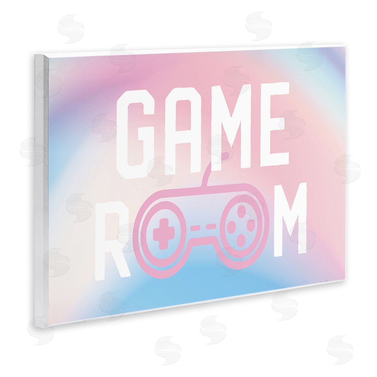Lux + Me Designs Pastel Gamer Room Sign Wooden Wall Plaque Art Print