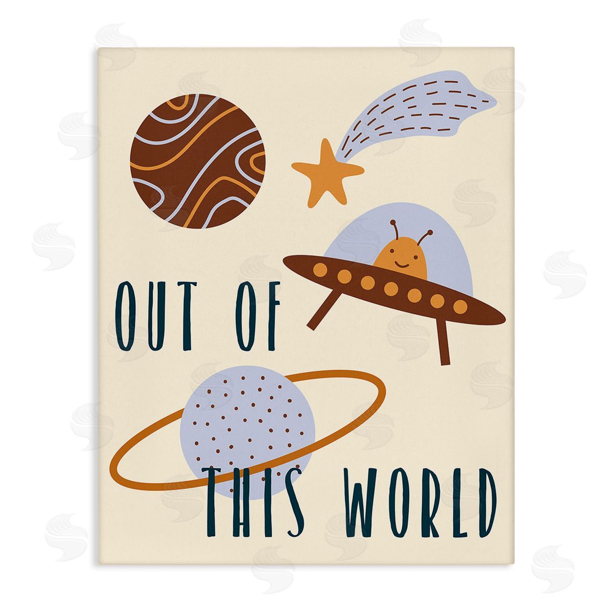 Stupell Studio Out Of This World Alien Canvas Wall Art Print