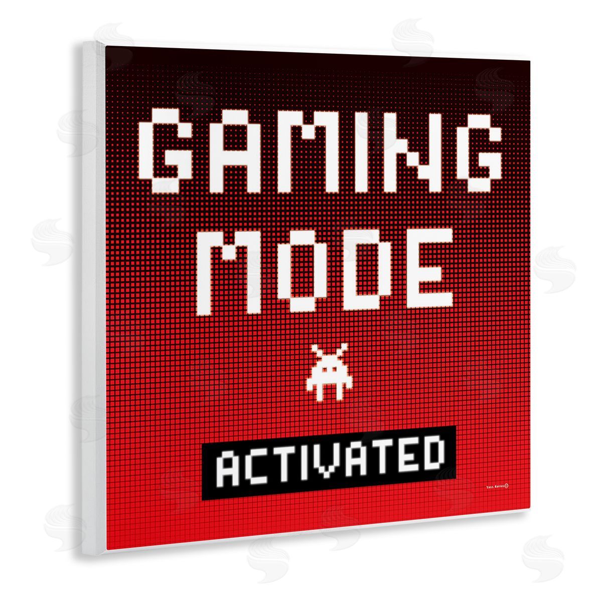Yass Naffas Designs Gaming Mode Activated Wooden Wall Plaque Art Print