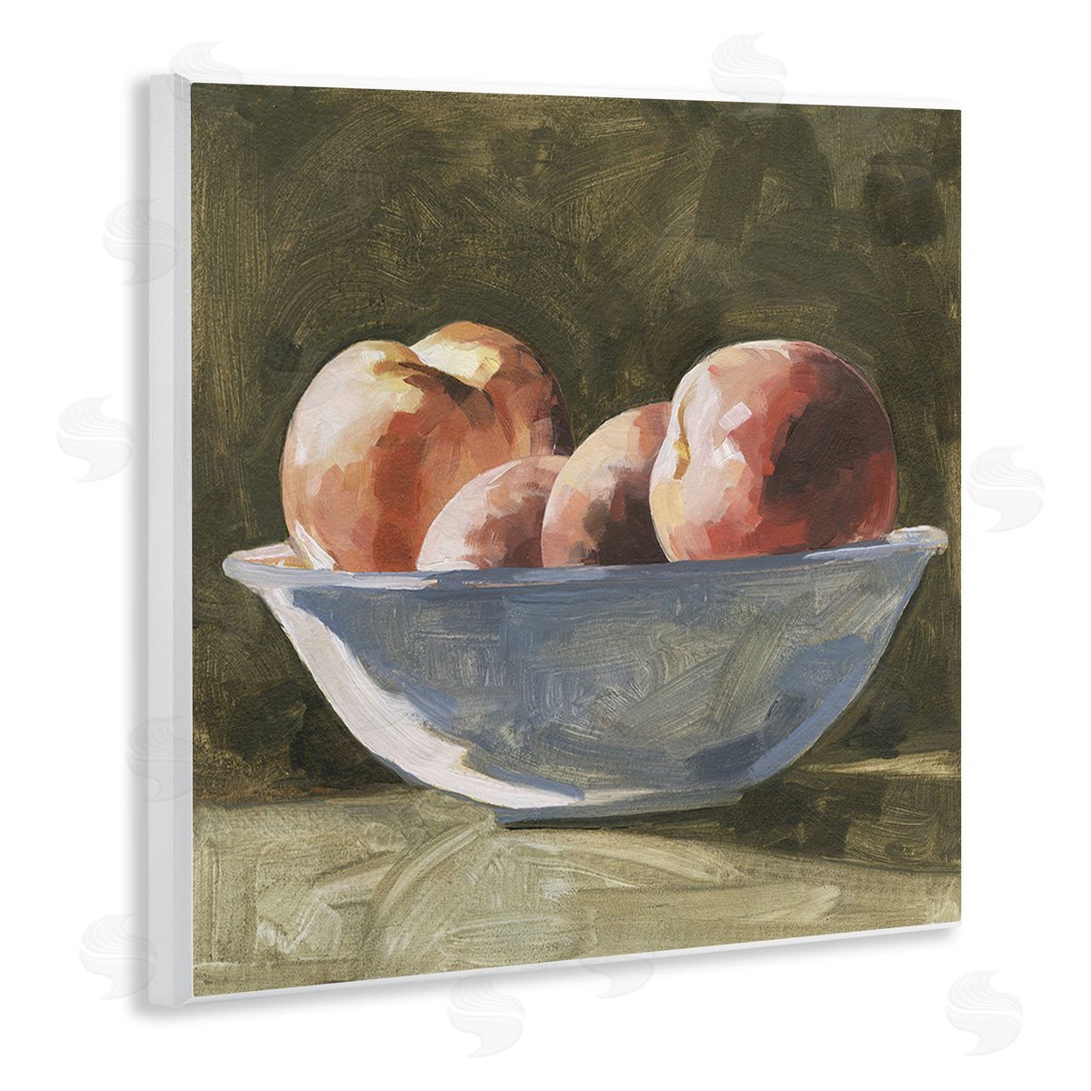 Emma Caroline Apples in Bowl Still Life Wooden Wall Plaque Art Print