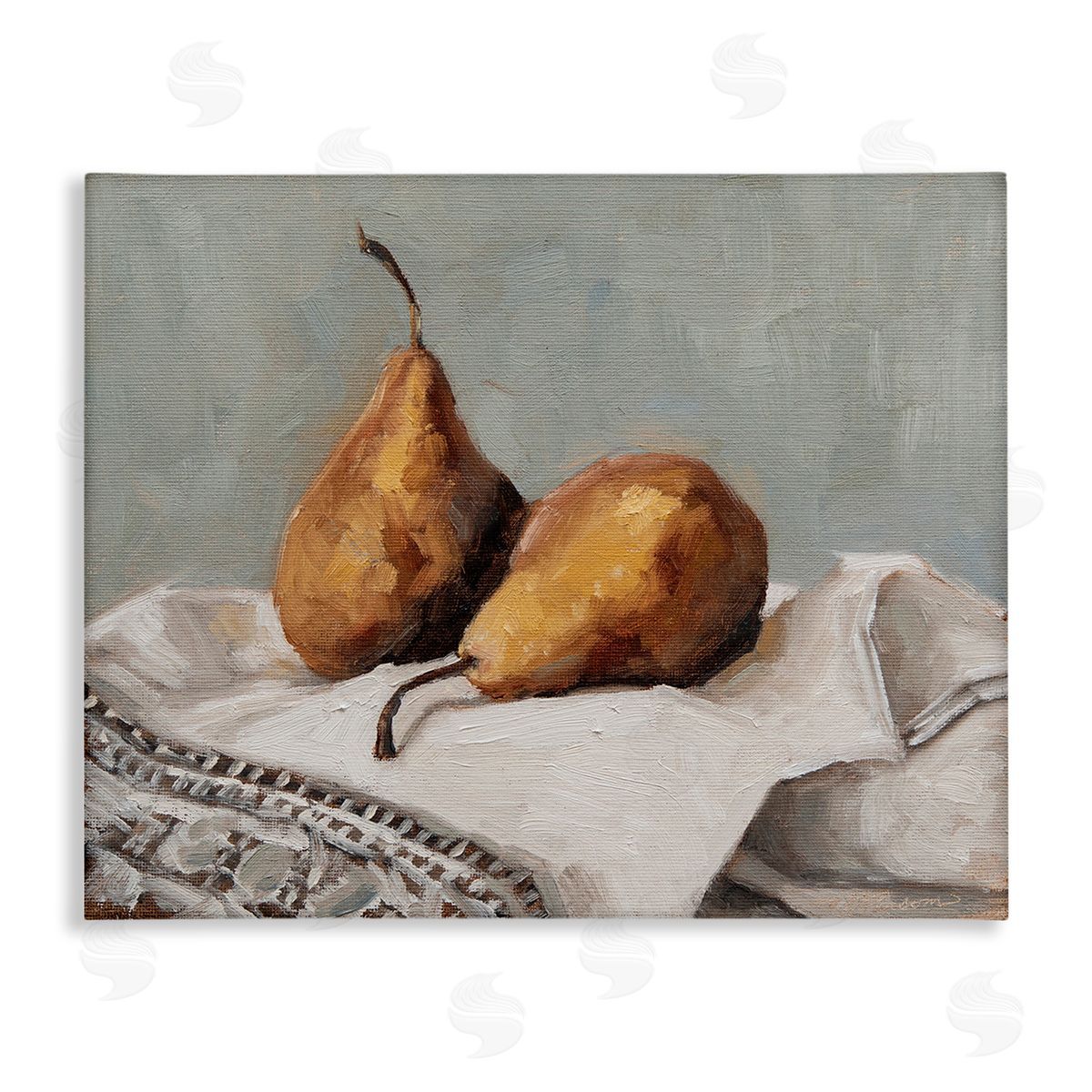 Marian Parsons Traditional Pears Still Life Canvas Wall Art Print