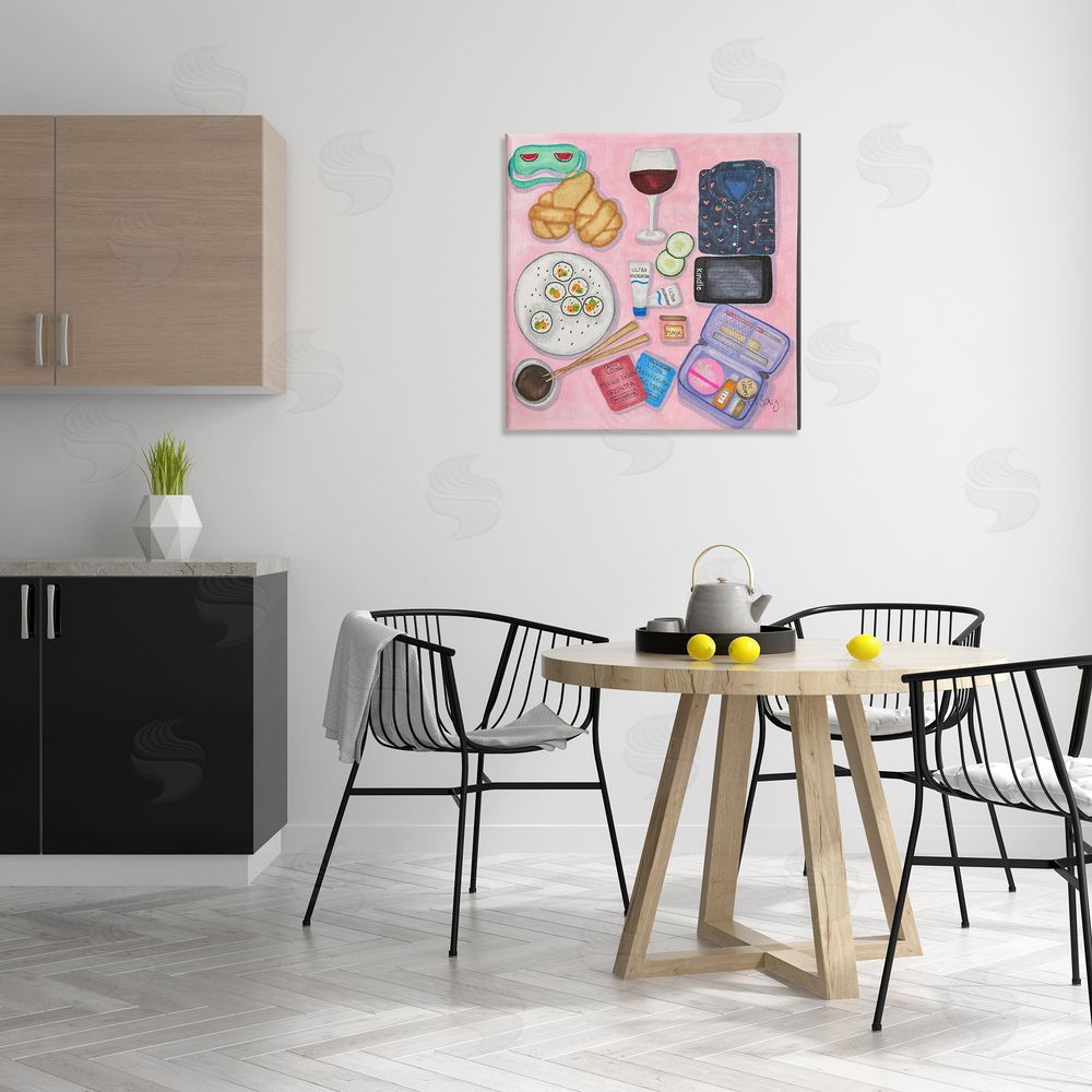 Ale Saiz Studio Weekend Night In Canvas Wall Art Print in Room