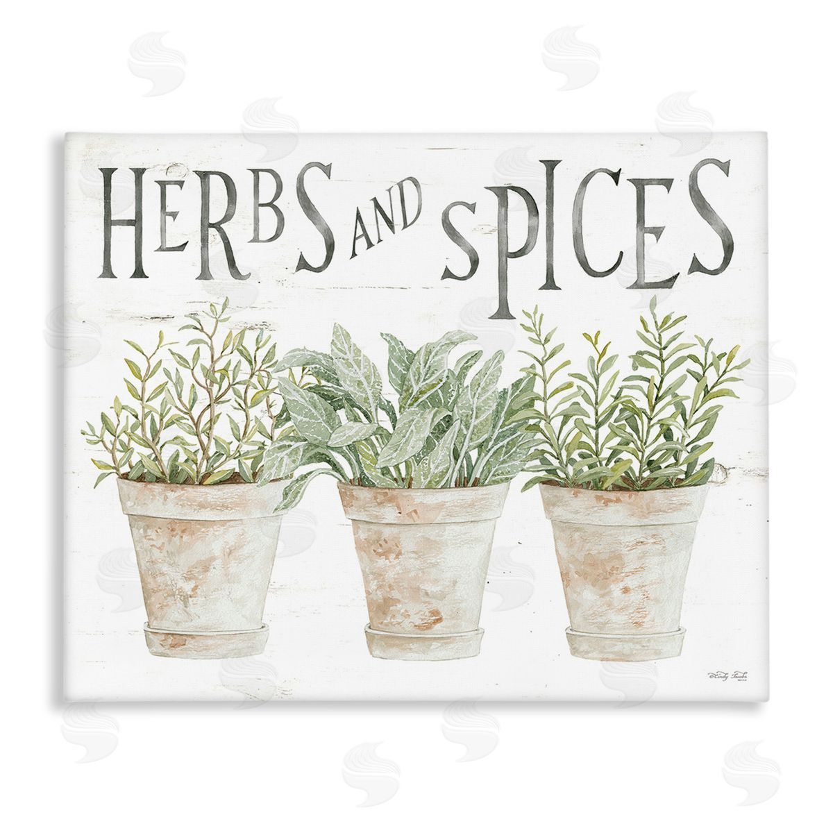 Cindy Jacobs Country Herbs & Spices Canvas Wall Art Print