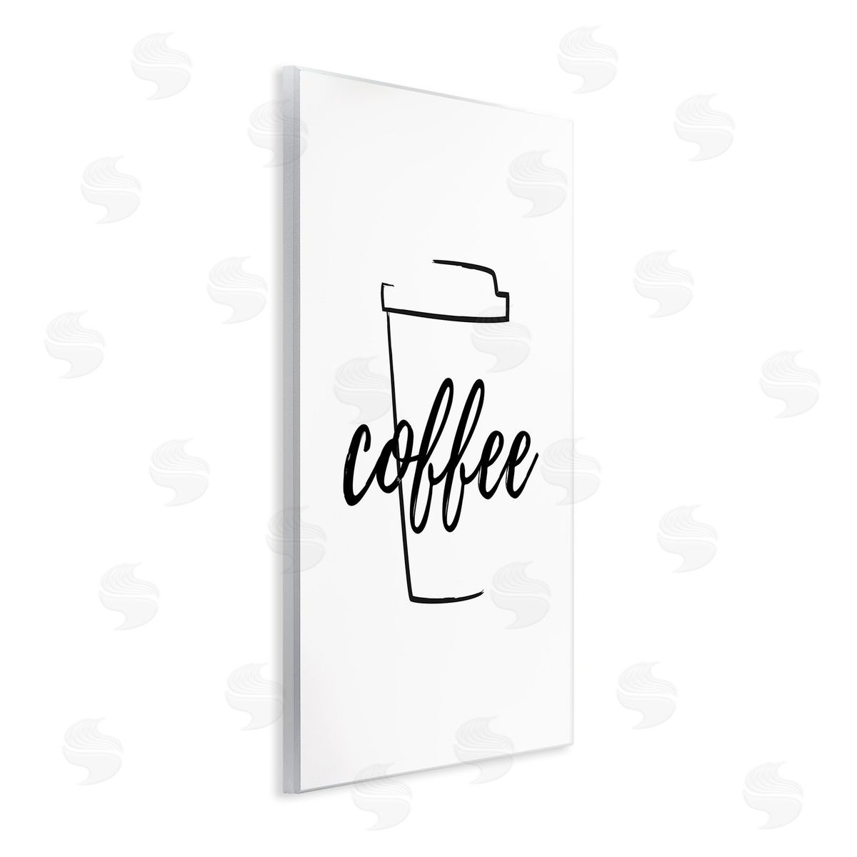 Martina Pavlova Minimal Coffee Cup Wooden Wall Plaque Art Print