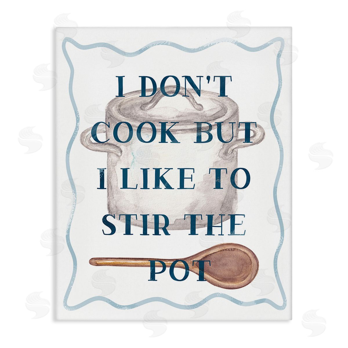 Stupell Studio Funny Stir The Pot Canvas Wall Art Print