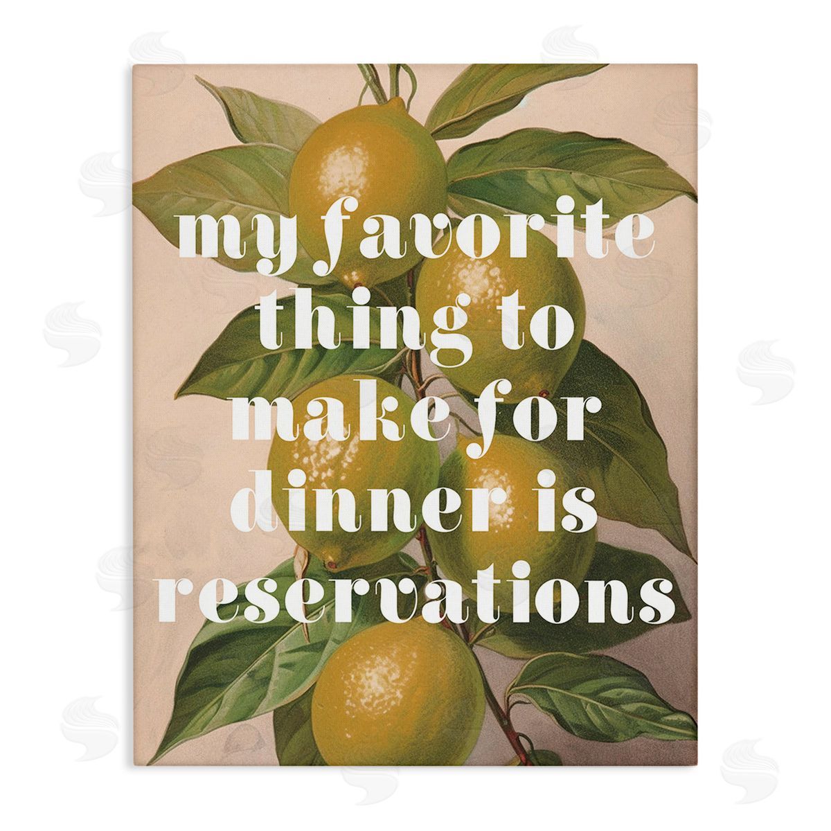 Stupell Studio Funny Dinner Reservations Canvas Wall Art Print