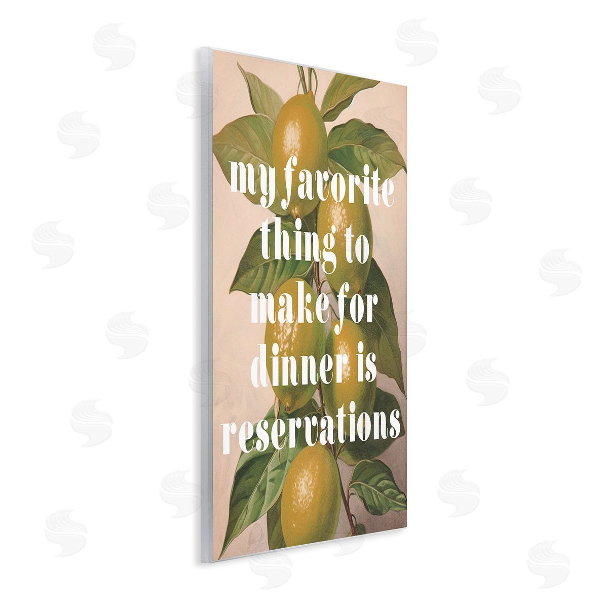 Stupell Studio Funny Dinner Reservations Wooden Wall Plaque Art Print