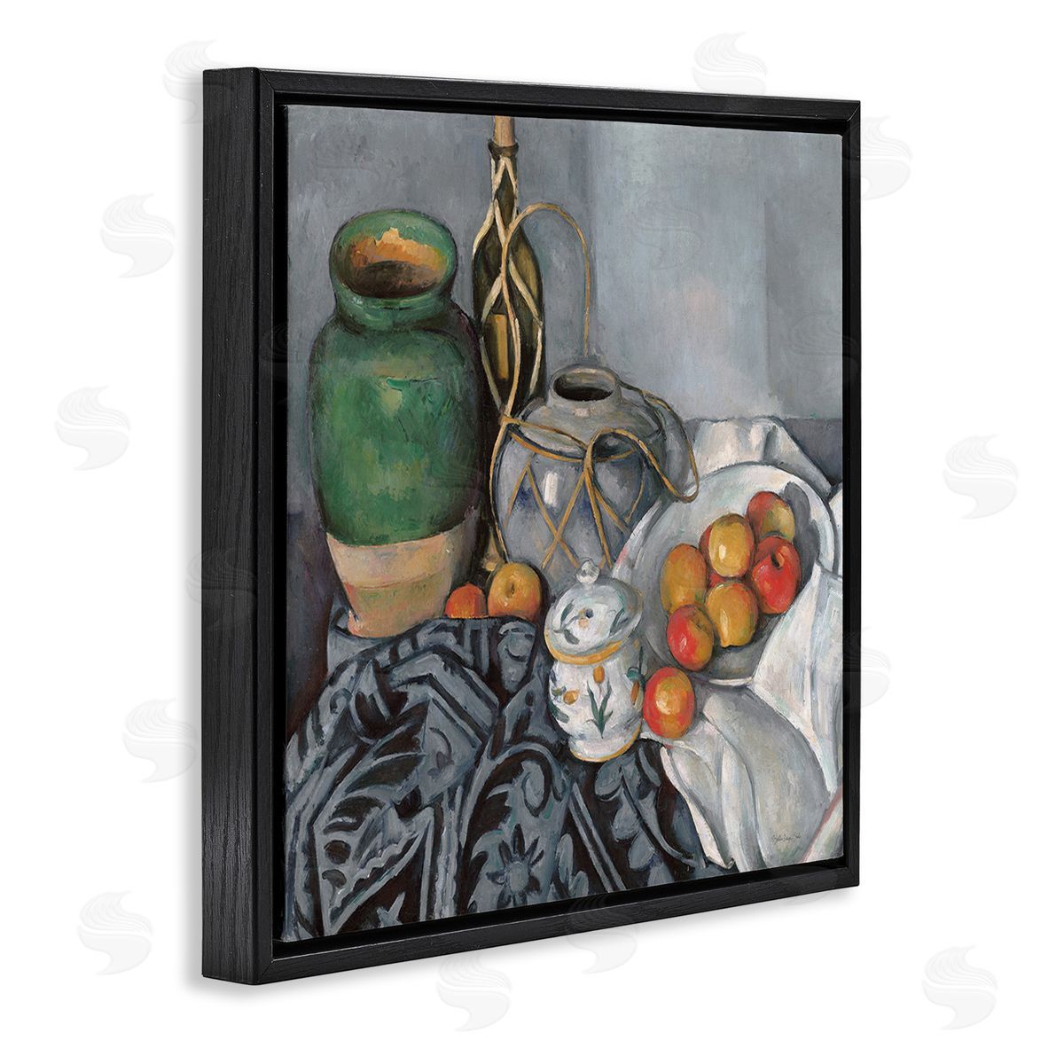 Stellar Design Studio Classic Style Still Life Black Floating Frame Canvas Wall Art Print
