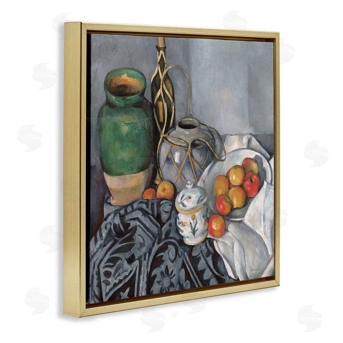 Stellar Design Studio Classic Style Still Life Gold Floating Frame Canvas Wall Art Print