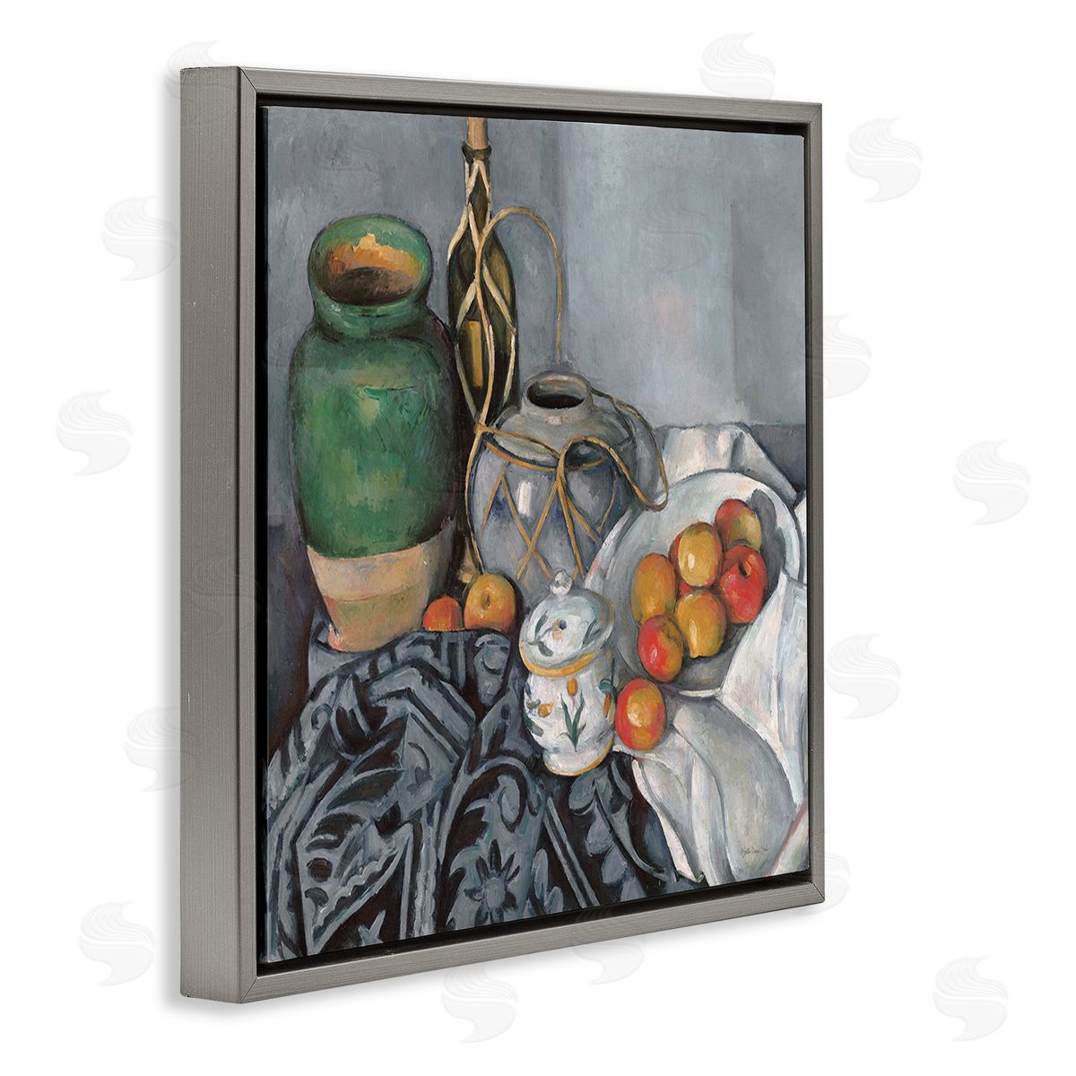 Stellar Design Studio Classic Style Still Life Gray Floating Frame Canvas Wall Art Print