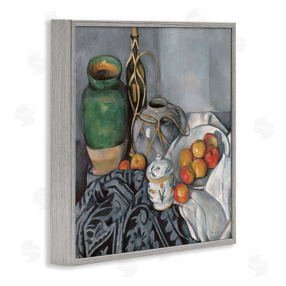 Stellar Design Studio Classic Style Still Life Gray Framed Giclee Wall Art Print
