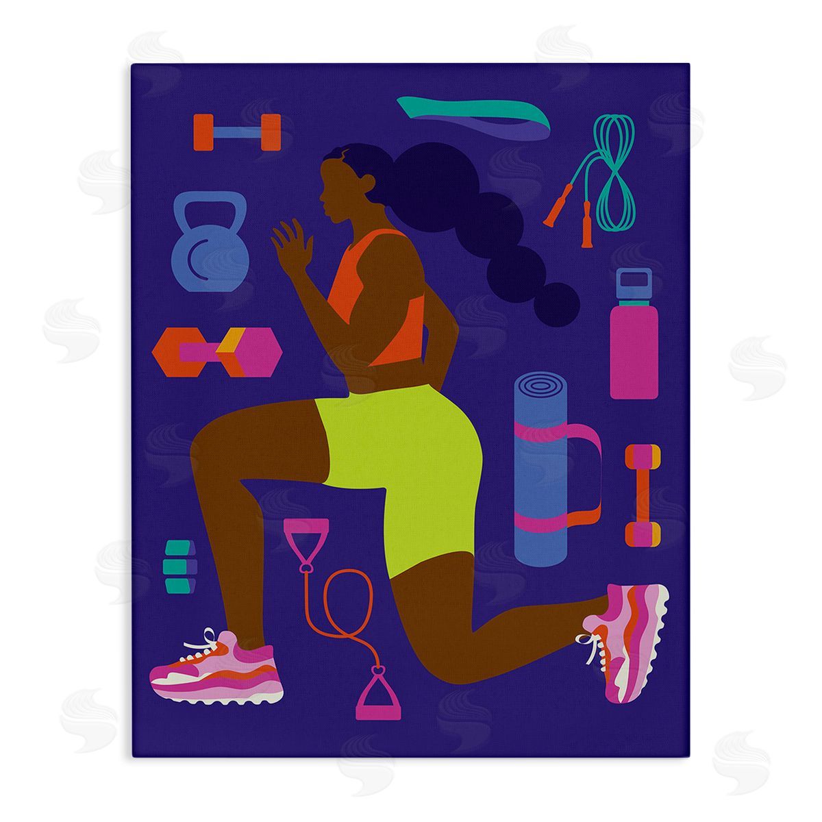 Victoria Barnes Inspiring Woman & Workout Canvas Wall Art Print