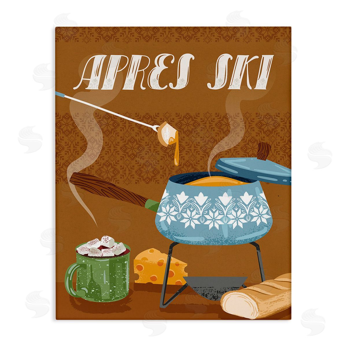 Arrolynn Weiderhold Apr�s Ski Warm Meal Canvas Wall Art Print