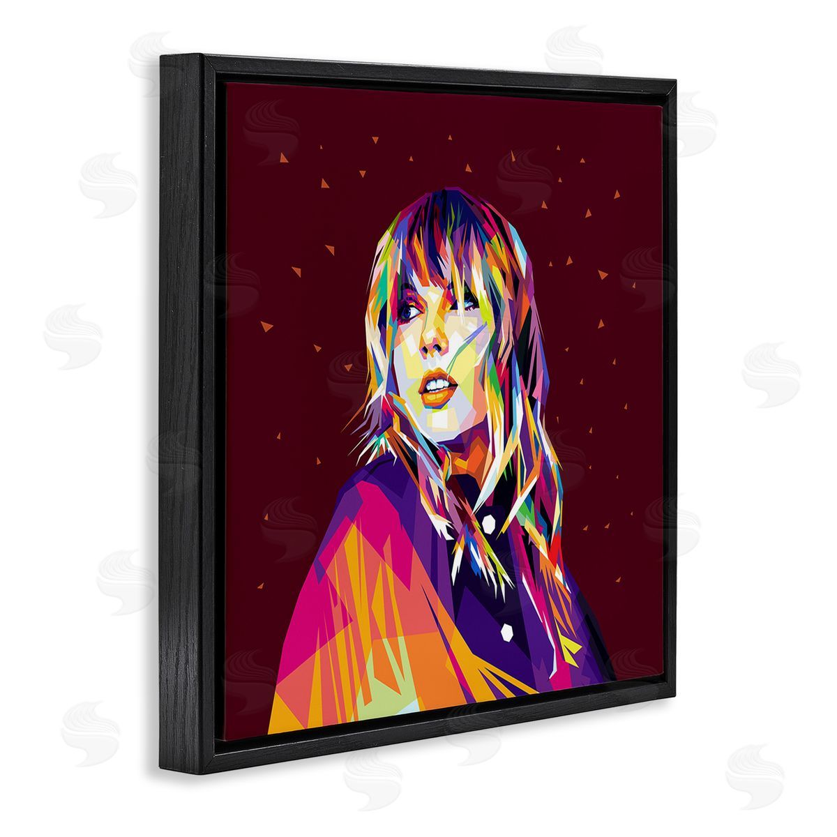 Birch & Ink Modern Hue Taylor Black Floating Frame Canvas Wall Art Print