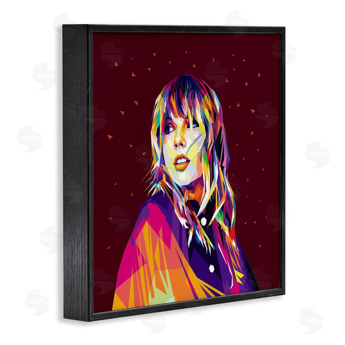 Birch & Ink Modern Hue Taylor Black Framed Giclee Wall Art Print