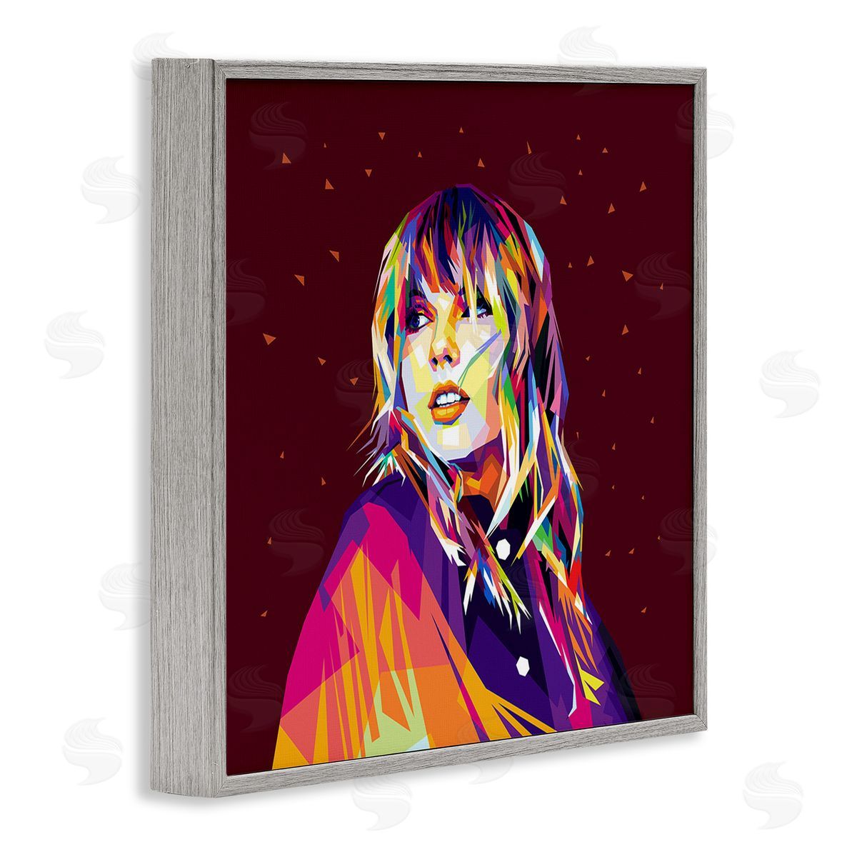Birch & Ink Modern Hue Taylor Gray Framed Giclee Wall Art Print