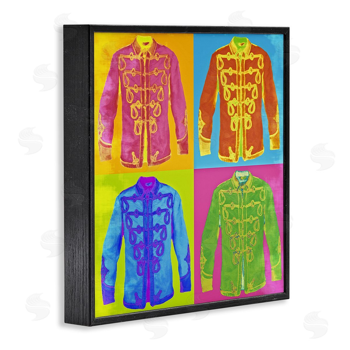 Graffitee Studios Modern Hue Jackets Black Framed Giclee Wall Art Print