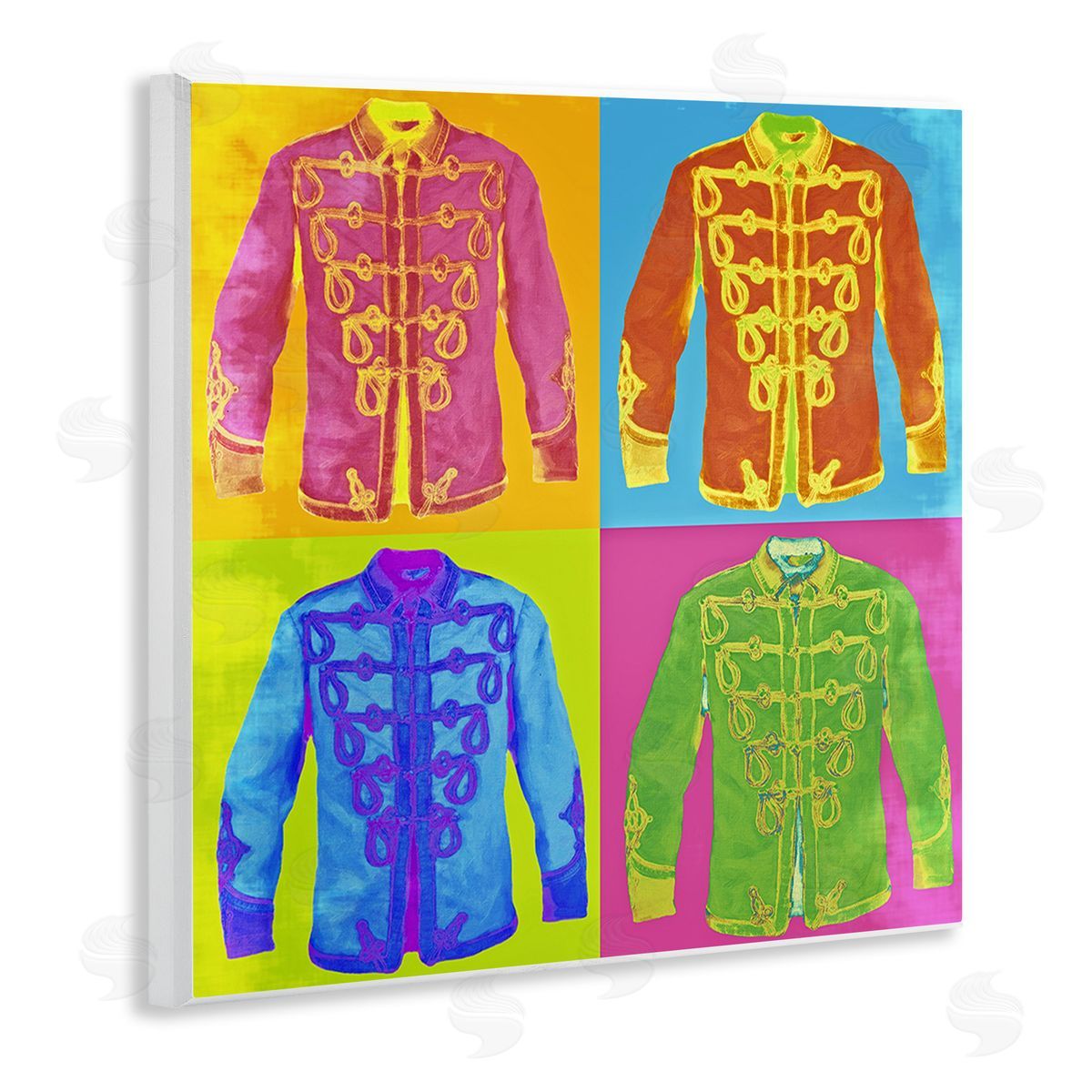 Graffitee Studios Modern Hue Jackets Wooden Wall Plaque Art Print