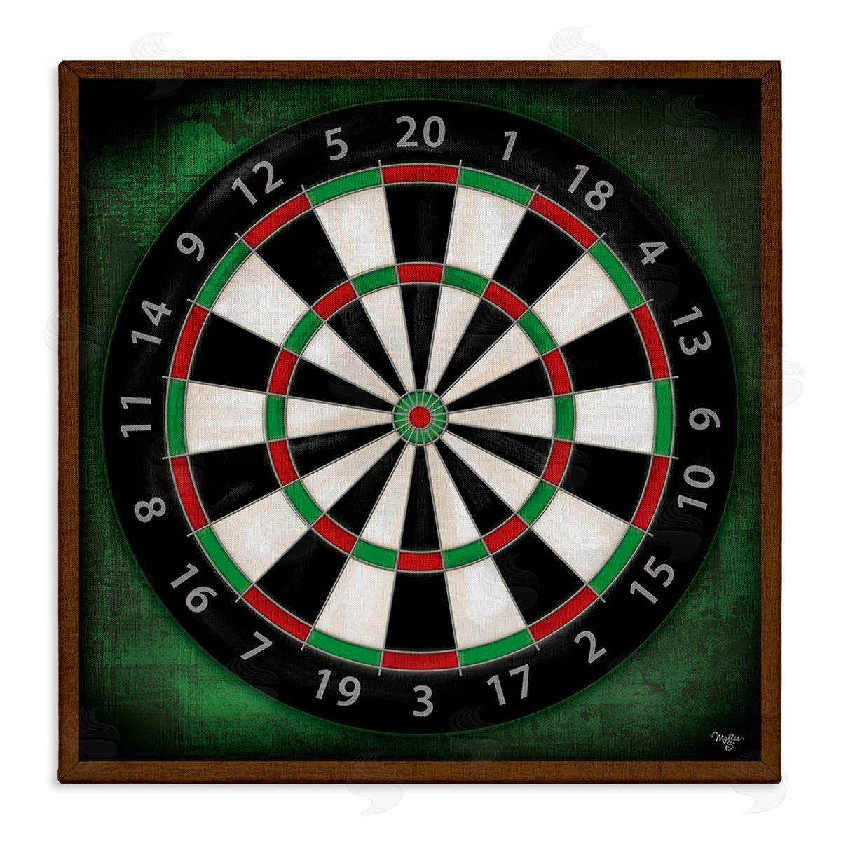 Mollie B. Traditional Darts Game Canvas Wall Art Print