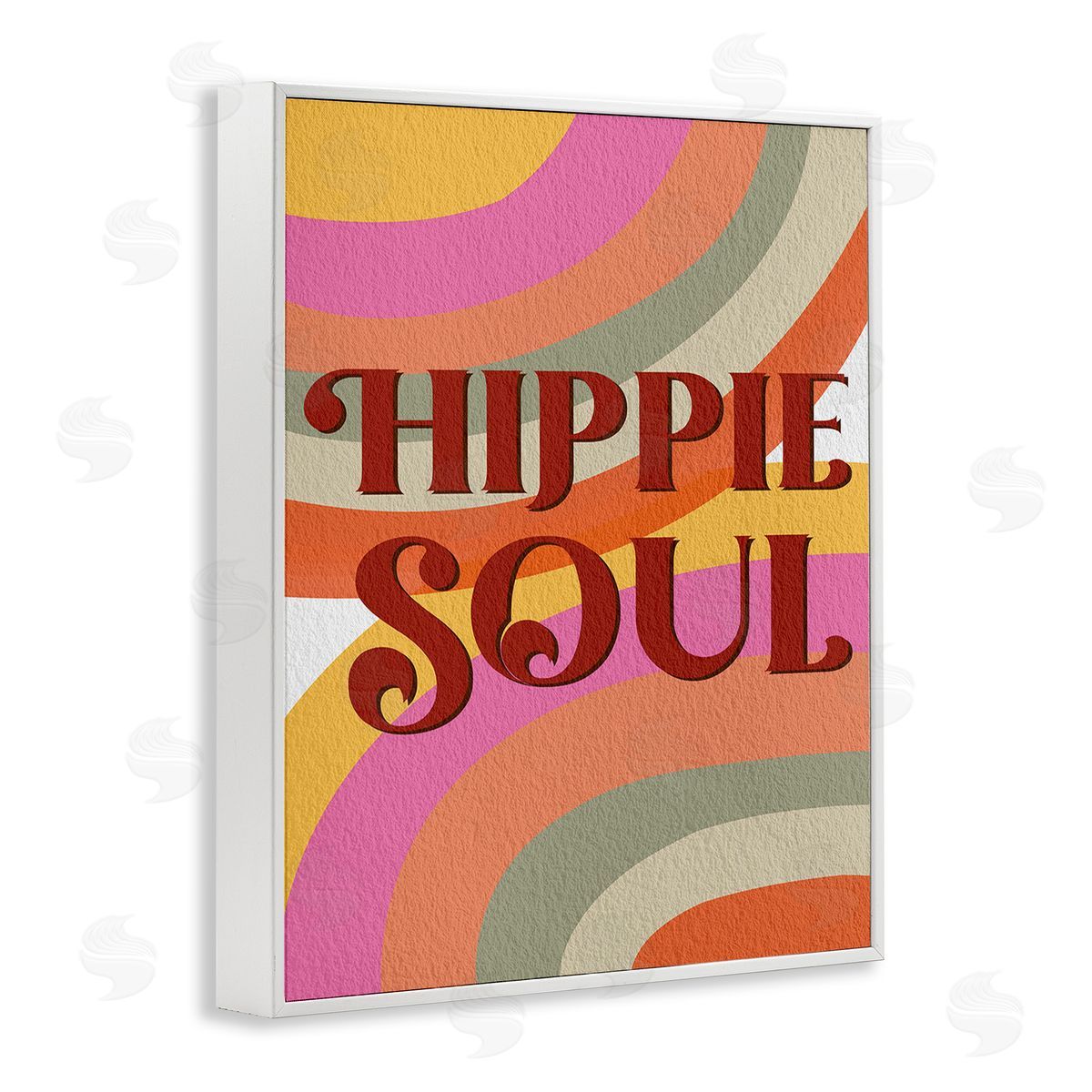 Regina Moore Hippie Soul Patterned White Framed Giclee Wall Art Print