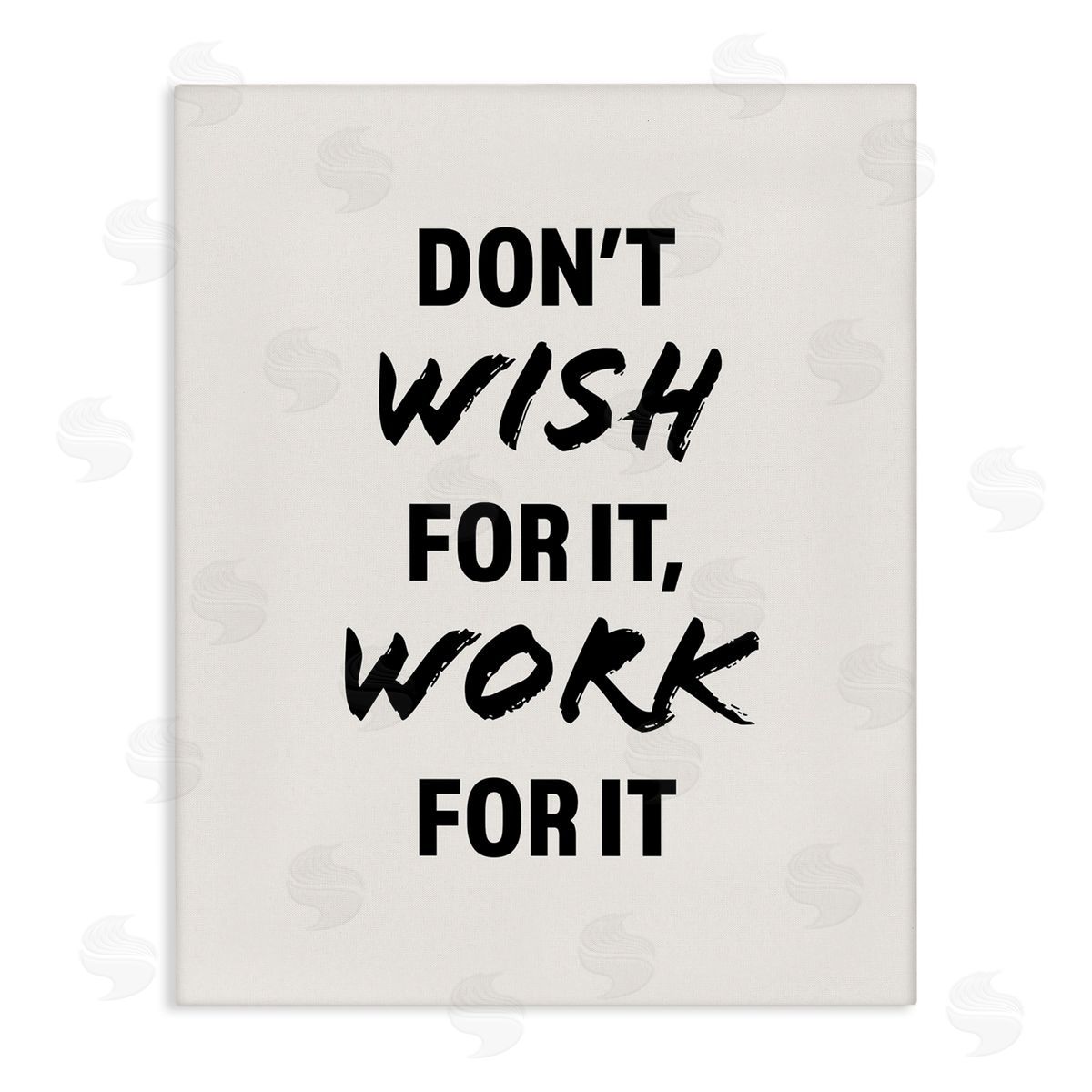 Victoria Barnes Work For It Motivational Canvas Wall Art Print